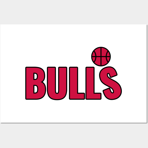 bulls basketball Wall Art by ALSPREYID